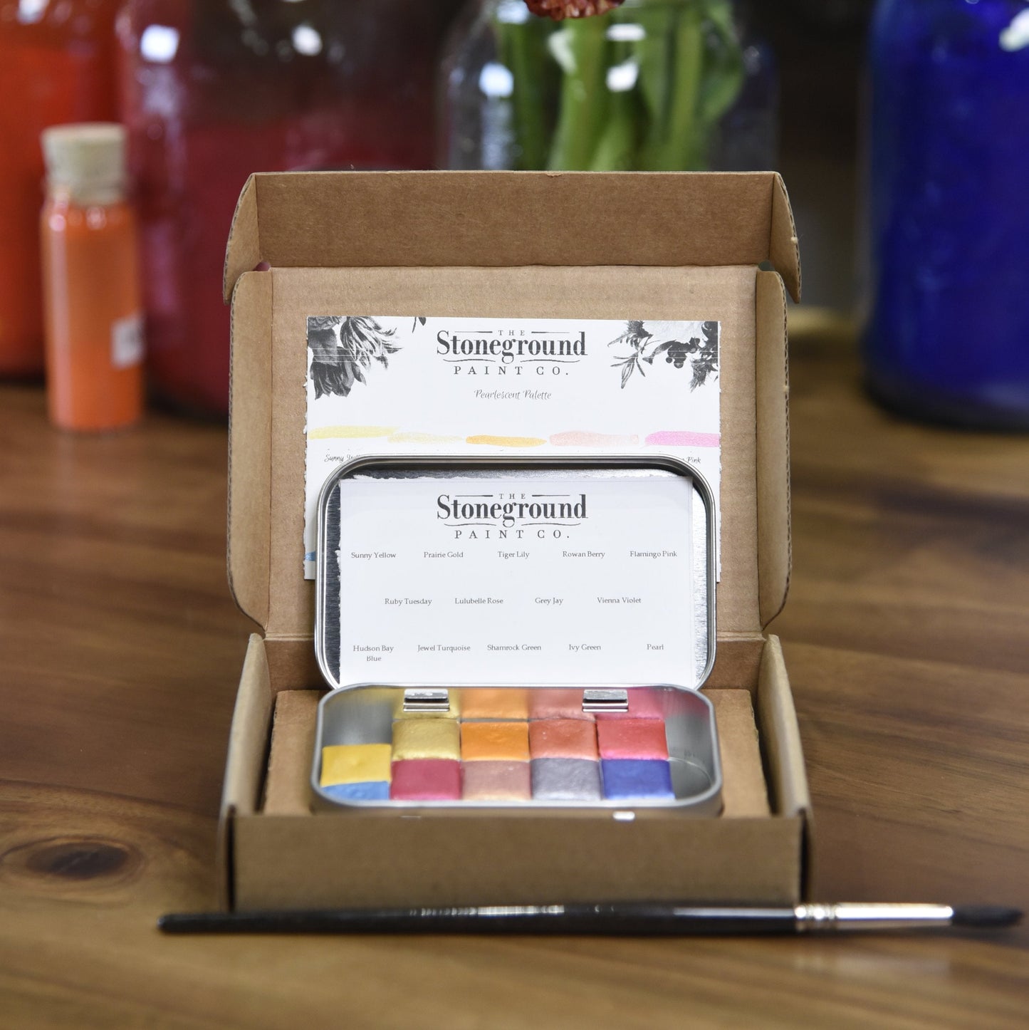 Stoneground Paint Co. "Pearlescent Palette" 14pc Watercolour Set