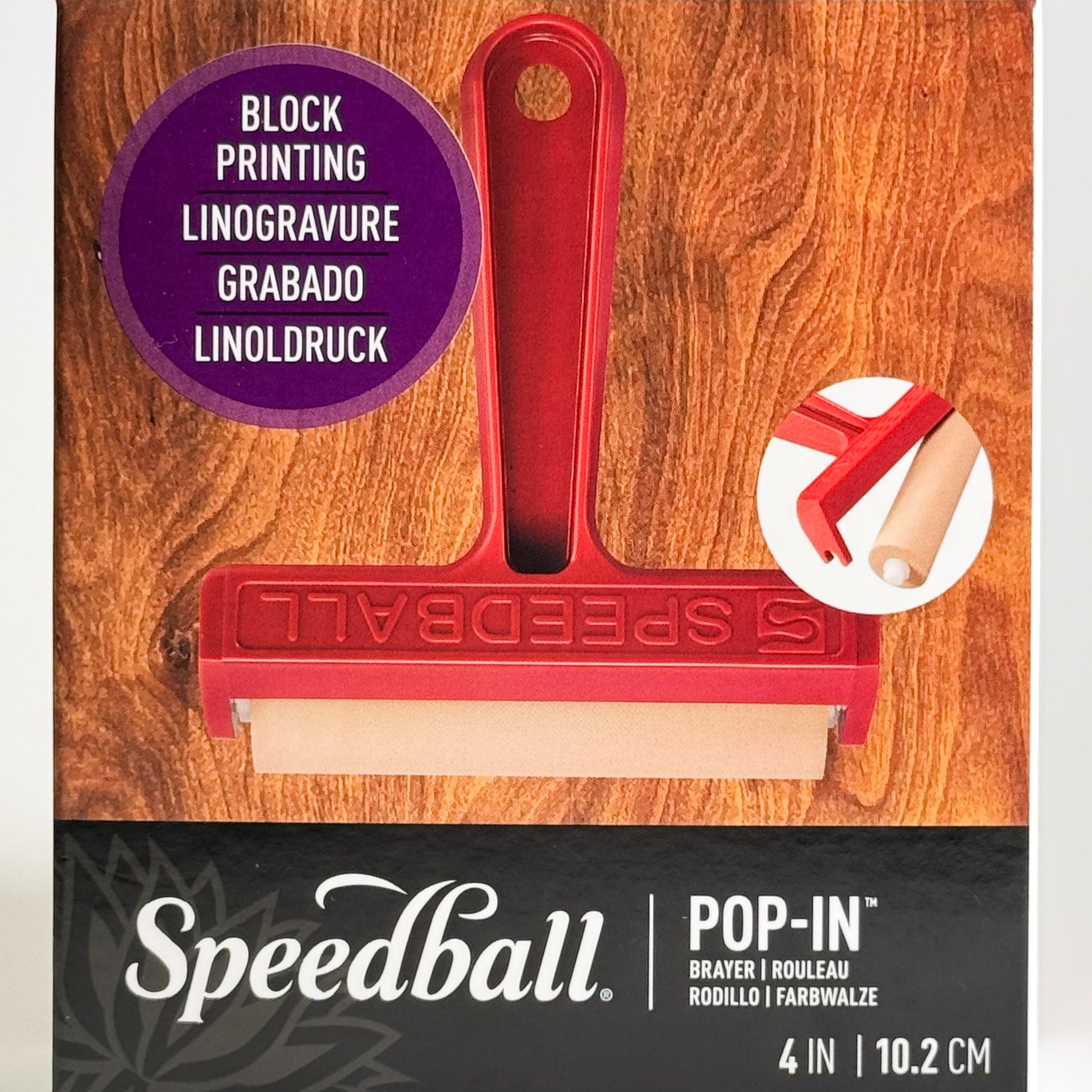 (02) Speedball Soft Rubber 4" Rubber Brayer Mona Lisa Artists' Materials Calgary Alberta