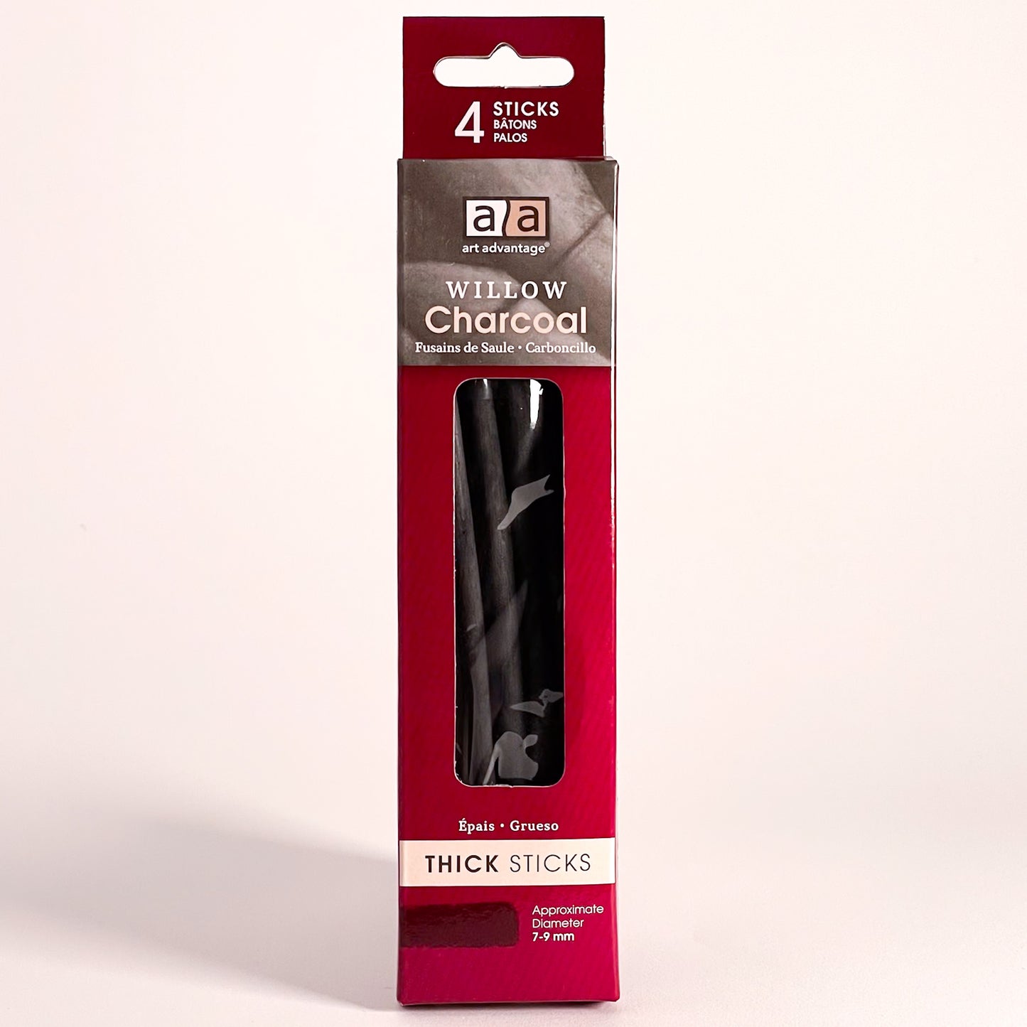 Art Advantage® Thick Willow Charcoal (4 Sticks) - Mona Lisa Artists Materials Calgary Alberta Canada