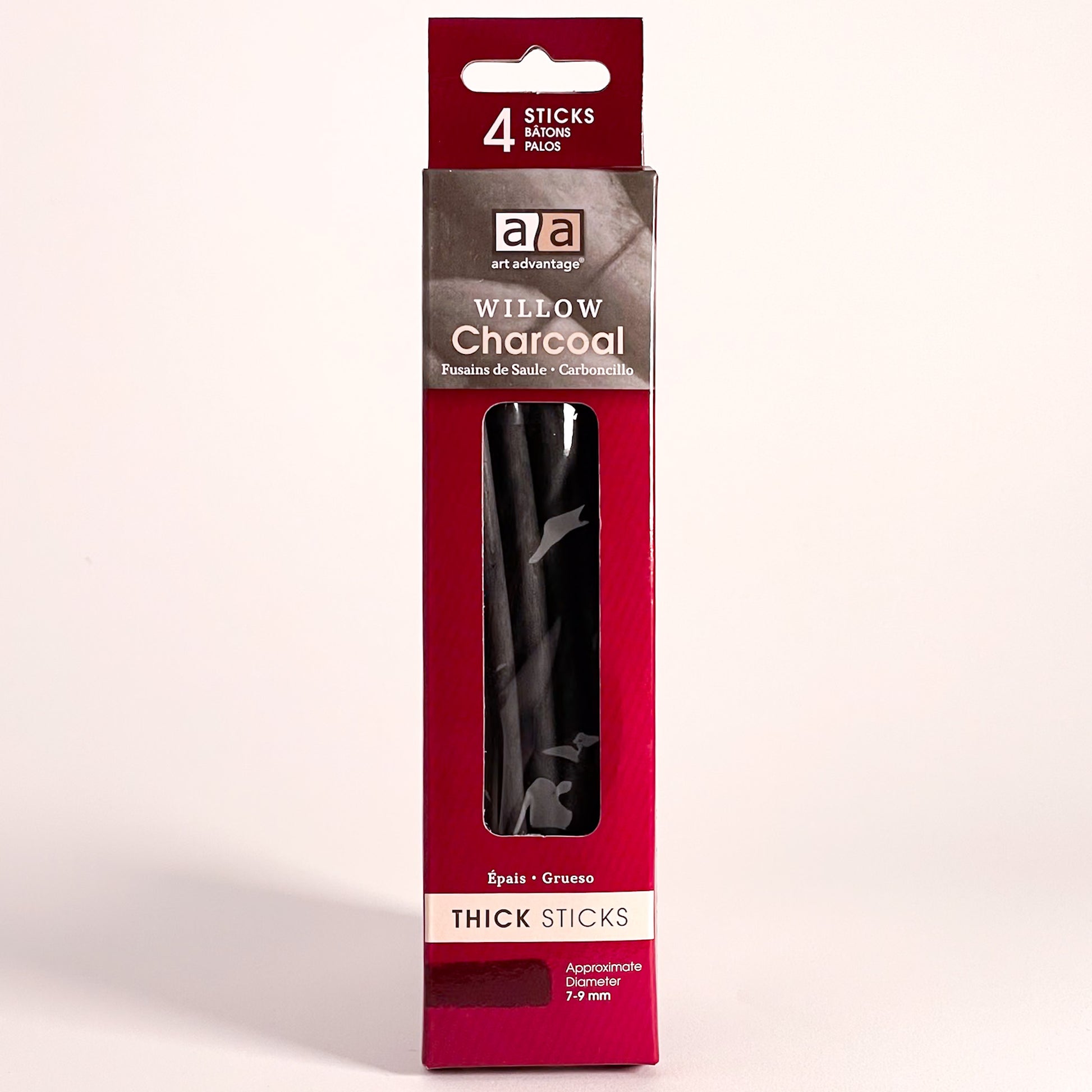 Art Advantage® Thick Willow Charcoal (4 Sticks) - Mona Lisa Artists Materials Calgary Alberta Canada