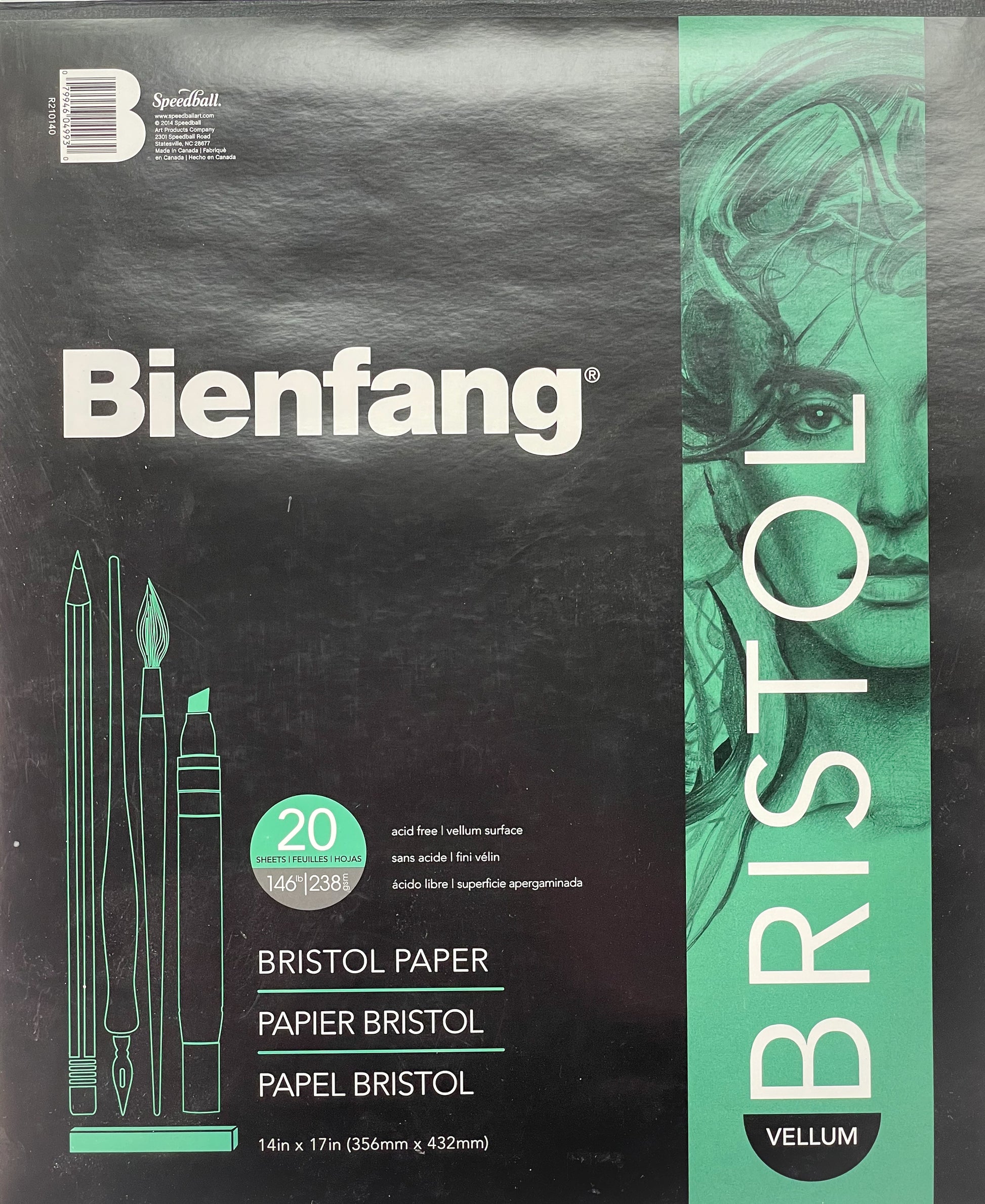 Bienfang® Bristol Paper Pad (Vellum Surface) - Mona Lisa Artists' Materials Calgary Alberta