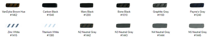 Color Chart 3 Golden® Heavy Body Acrylic Paints - Mona Lisa Artists' Materials Calgary Alberta