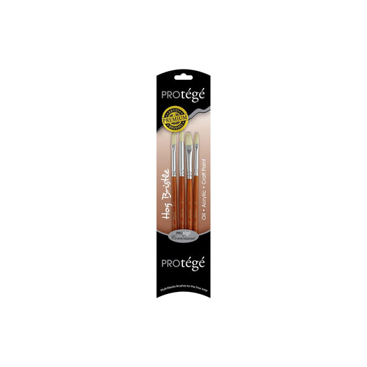 Connoisseur® Protégé Premium Hog Bristle Brush Set - Mona Lisa Artists' Materials Calgary Alberta