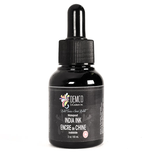 Demco EnCouleurs Inc. India Ink (60ml) - Mona Lisa Artists Materials Calgary Alberta Canada