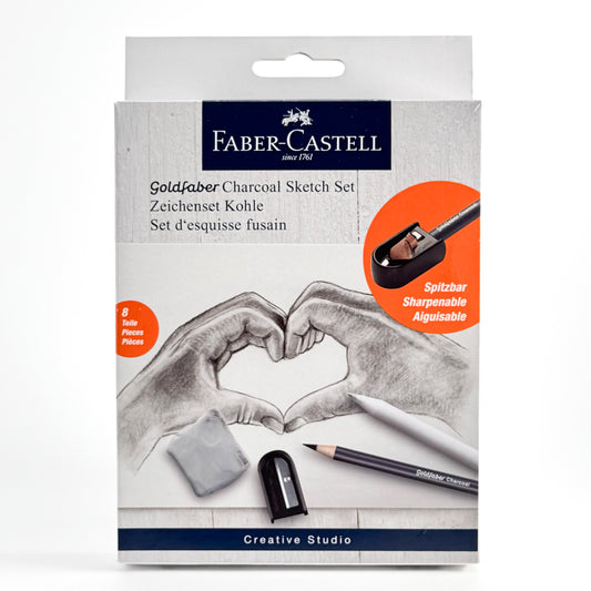 Faber-Castell - Goldfaber Charcoal Sketch Set (8pc) 01 - Mona Lisa Artists Materials Calgary Alberta Canada