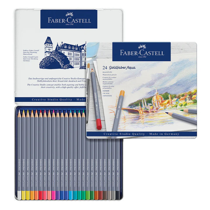 Faber-Castell Goldfaber Aqua Pencil Sets 24pc - Mona Lisa Artists Materials Calgary Alberta Canada