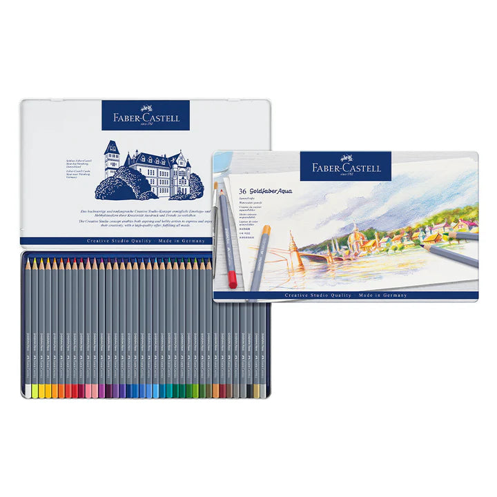 Faber-Castell Goldfaber Aqua Pencil Sets 36pc - Mona Lisa Artists Materials Calgary Alberta Canada