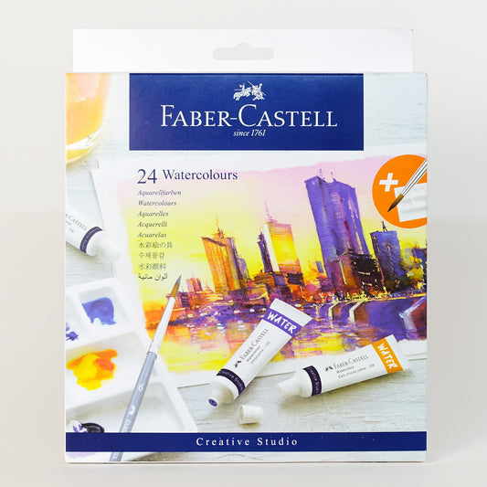 Faber-Castell Watercolors (24-piece set) - Mona Lisa Artists Materials Calgary Alberta