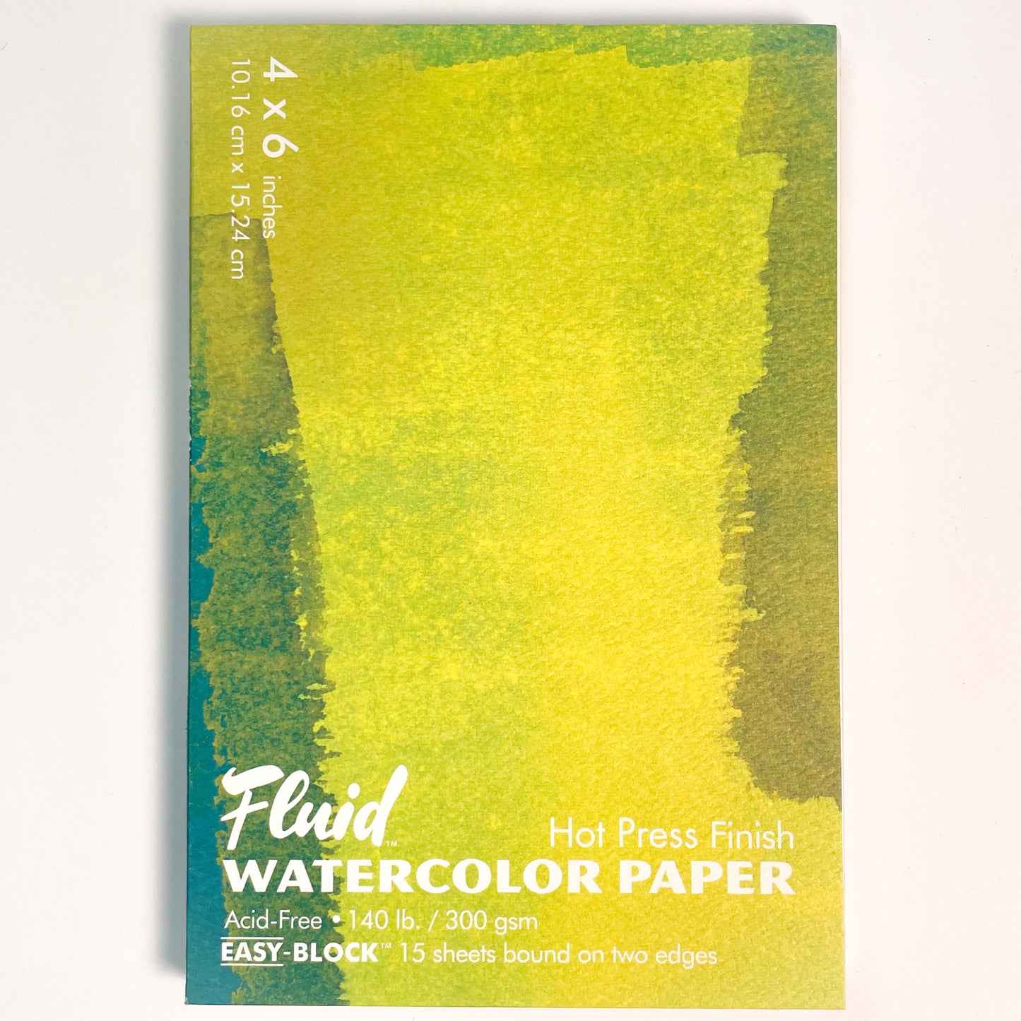Fluid™ 140lb Hot Press Finish Watercolor Block (4x6) - Mona Lisa Artists' Materials Calgary Alberta Canada