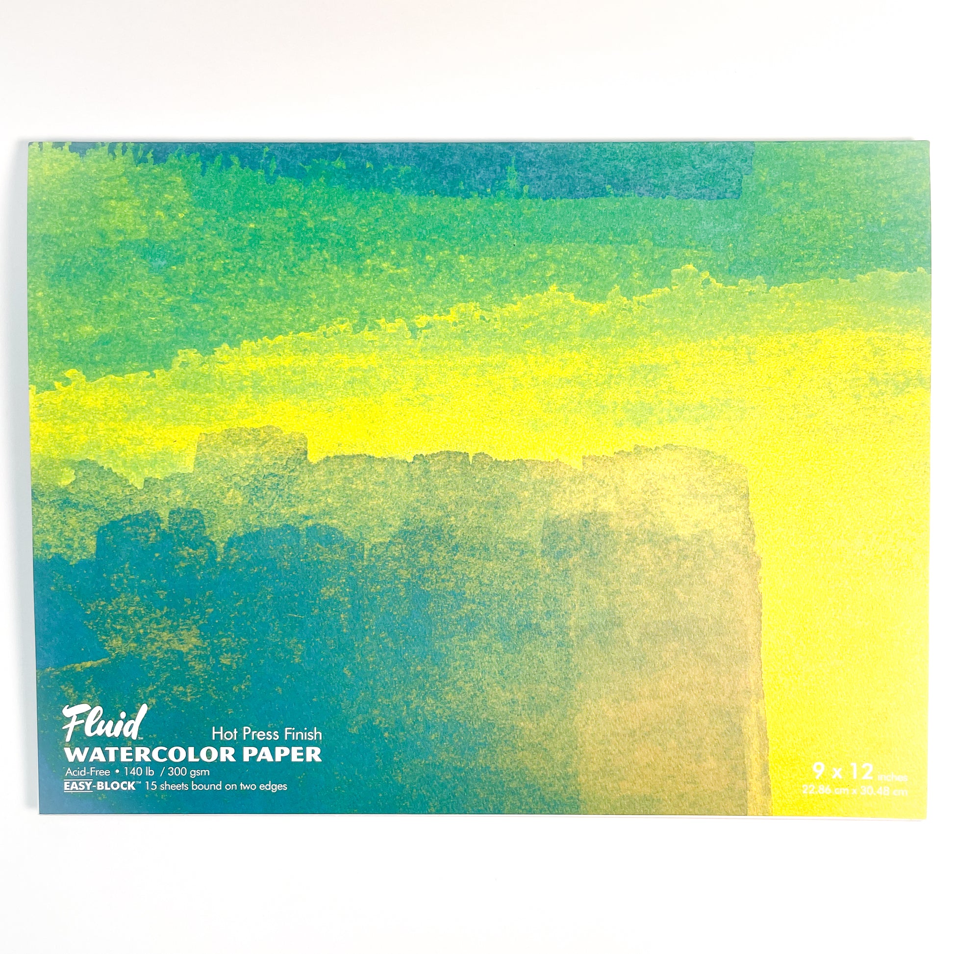 Fluid™ 140lb Hot Press Finish Watercolor Blocks (4 Sizes) 01 - Mona Lisa Artists Materials Calgary Alberta Canada