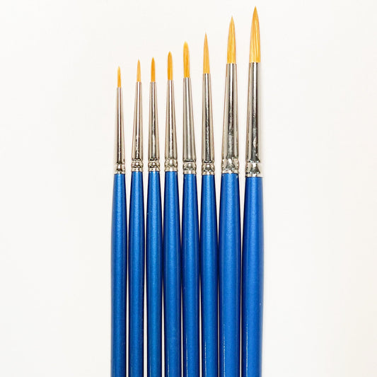 Heinz Jordan Series 600-R Gold Sable Round Paint Brushes - Mona Lisa Artists' Materials Calgary Alberta