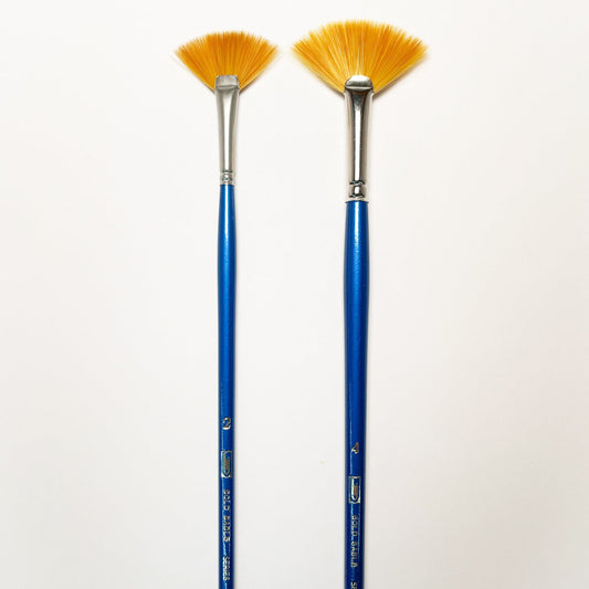 Heinz Jordan Series 610 Gold Sable Fan Paint Brushes - Mona Lisa Artists' Materials Calgary Alberta