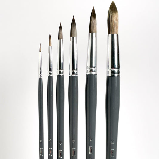 Heinz Jordan Series 6400 Mightlon Paint Brushes - Rounds - Mona Lisa Artists' Materials Calgary Alberta