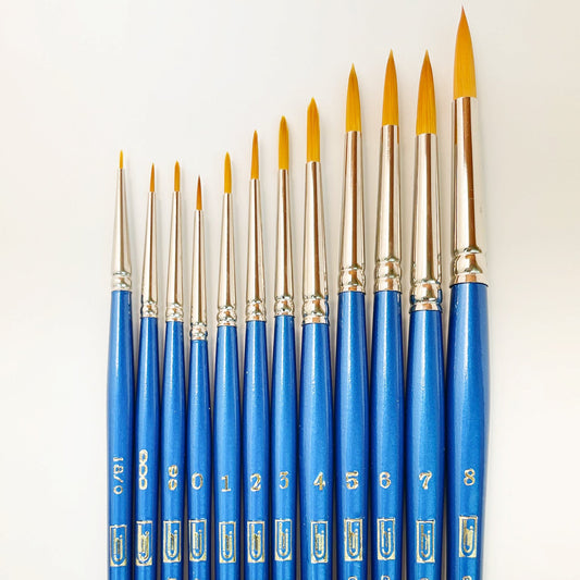 Heinz Jordan Series 700 Gold Sable Round Paint Brushes - Mona Lisa Artists' Materials Calgary Alberta