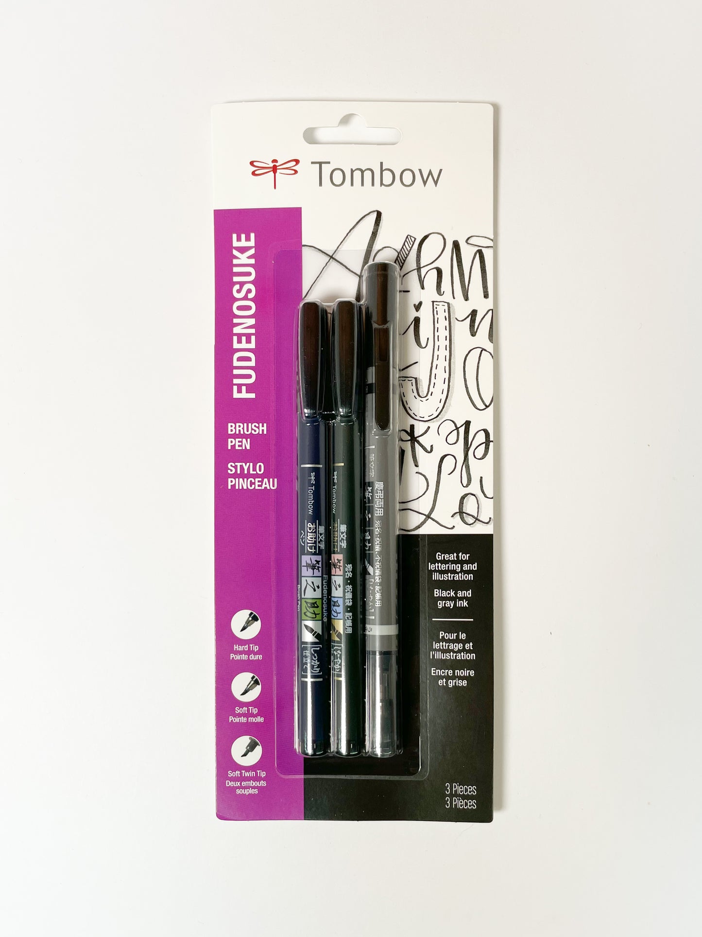 Tombow Fudenosuke Calligraphy Brush Pen Set