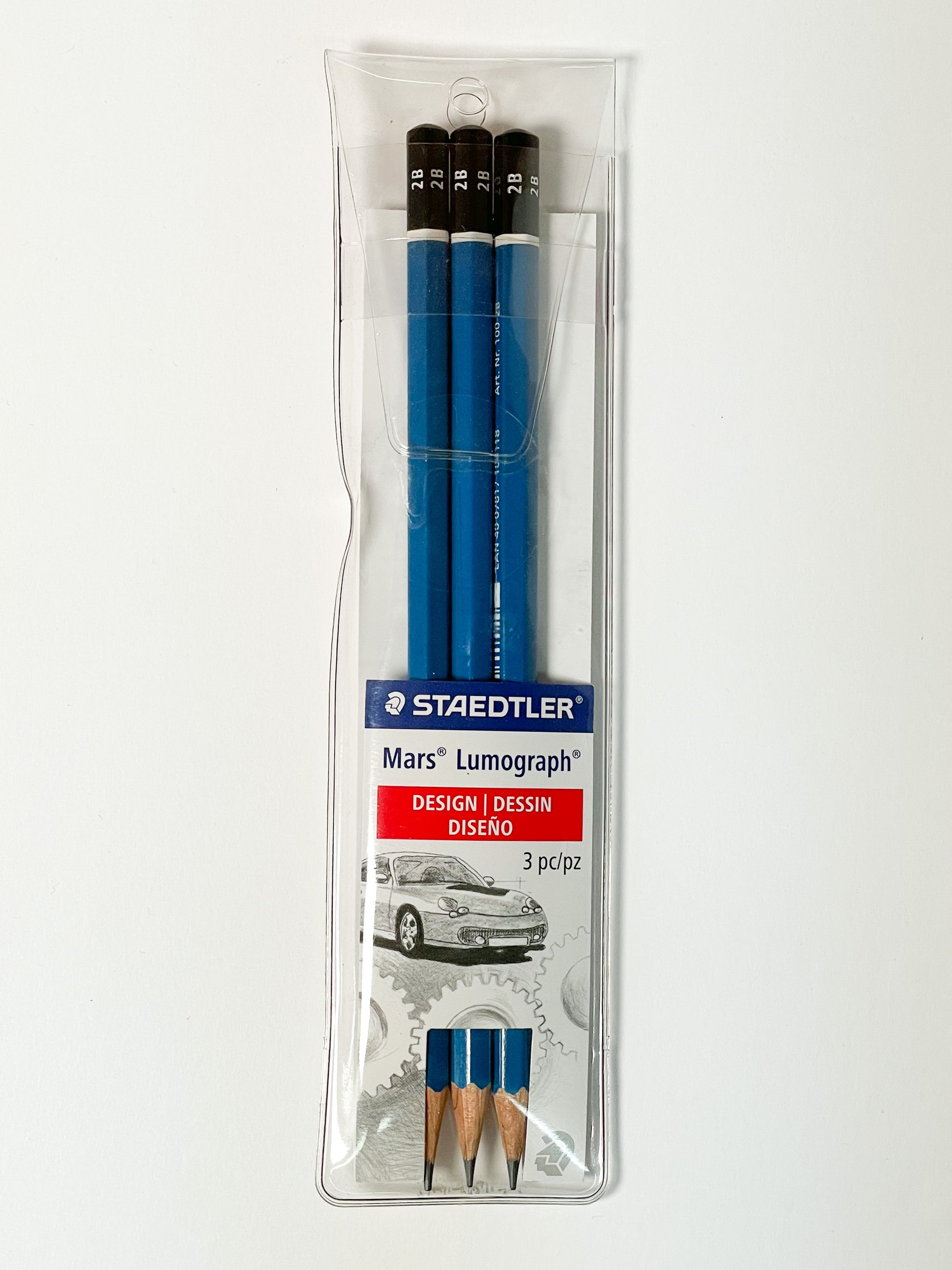 Staedtler Mars Lumograph®3-pc Pencil Set (2B)