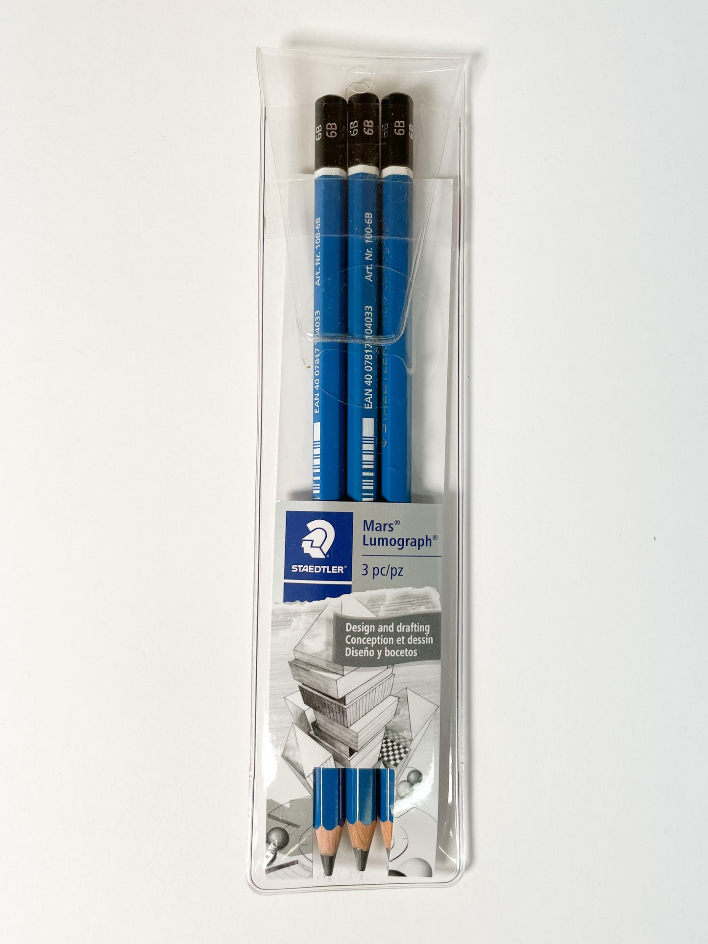 Staedtler Mars Lumograph® 3-pc Pencil Set (6B)