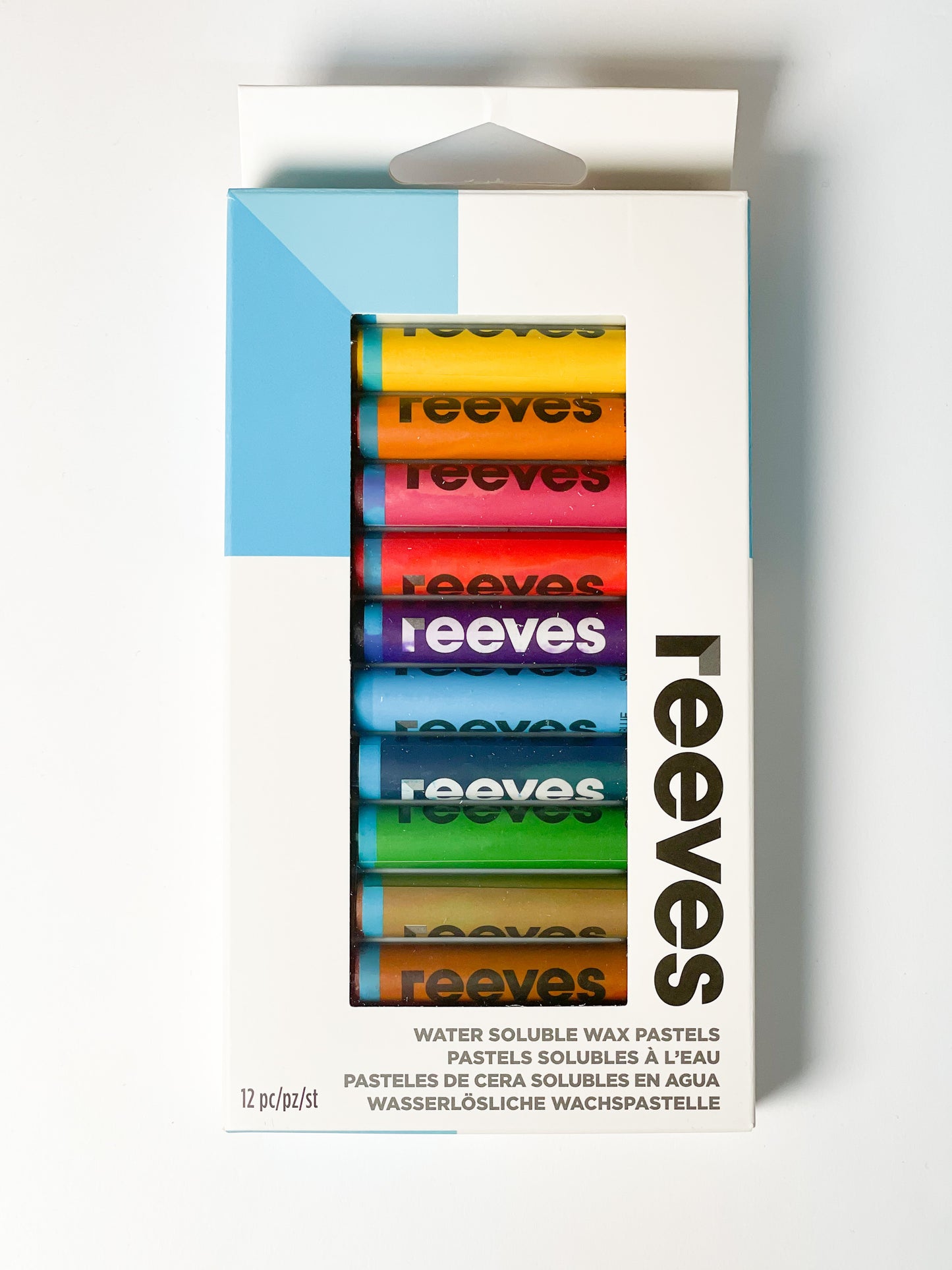 Reeves Water-Soluble Wax Pastels (Set of 12)