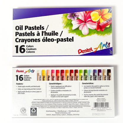 Pentel Arts® Oil Pastel Sets (sets of 12, 16, 25, and 50)