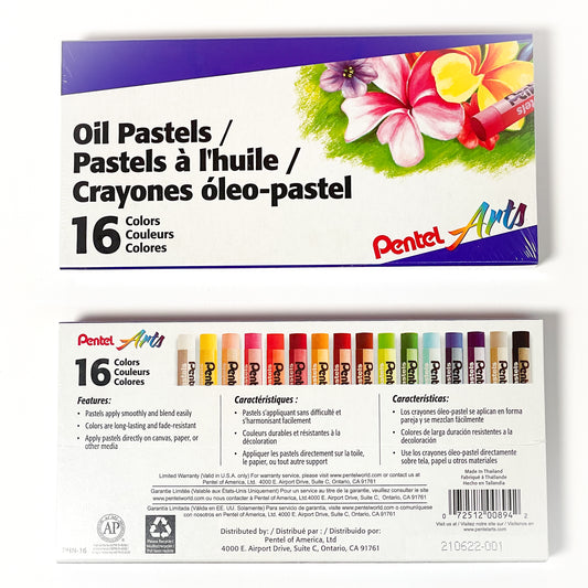 Pentel Arts® Oil Pastel Sets (sets of 12, 16, 25, and 50)