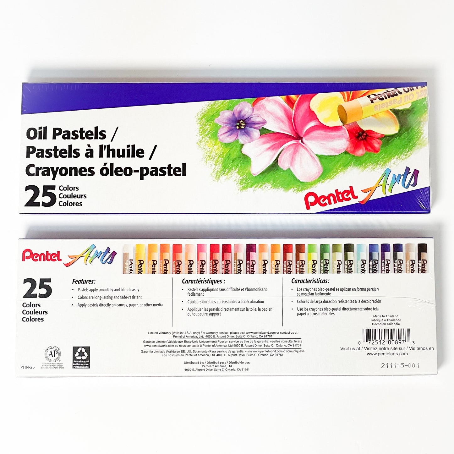Pentel Arts® Oil Pastel Sets (sets of 12, 16, 25, and 50)