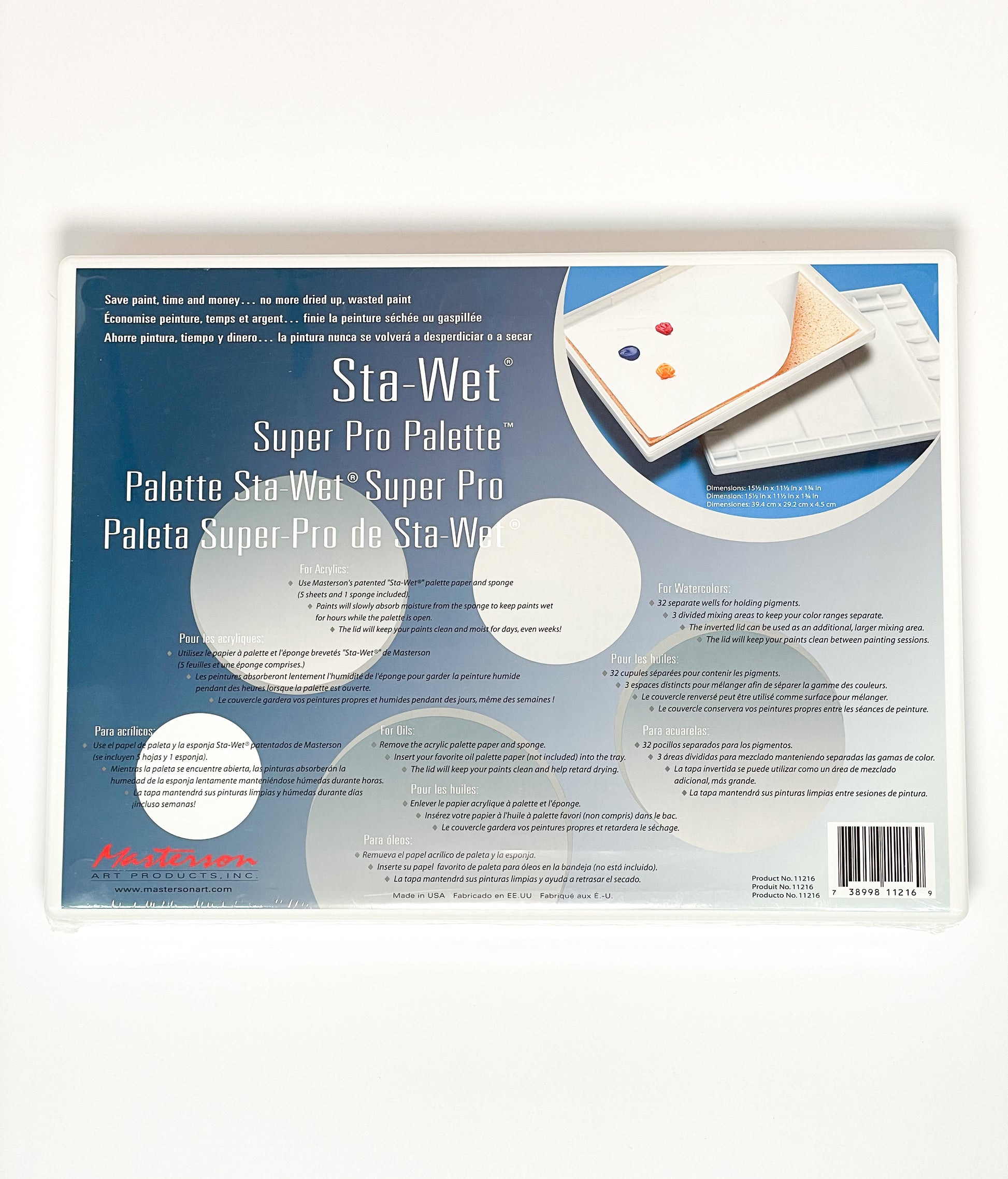 Sta-Wet® Super Pro Palette™ - Masterson Art Products inc. – Mona
