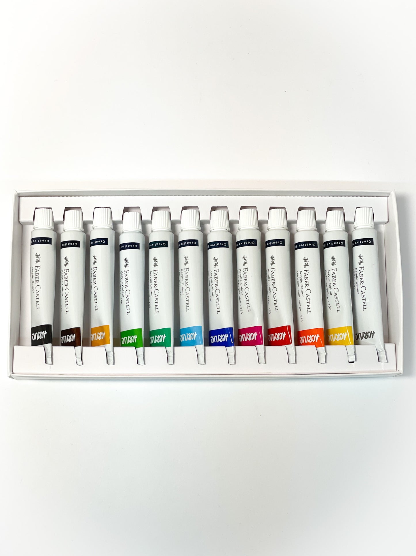 12 Acrylic Colours Set - Faber-Castell (Example Colors)