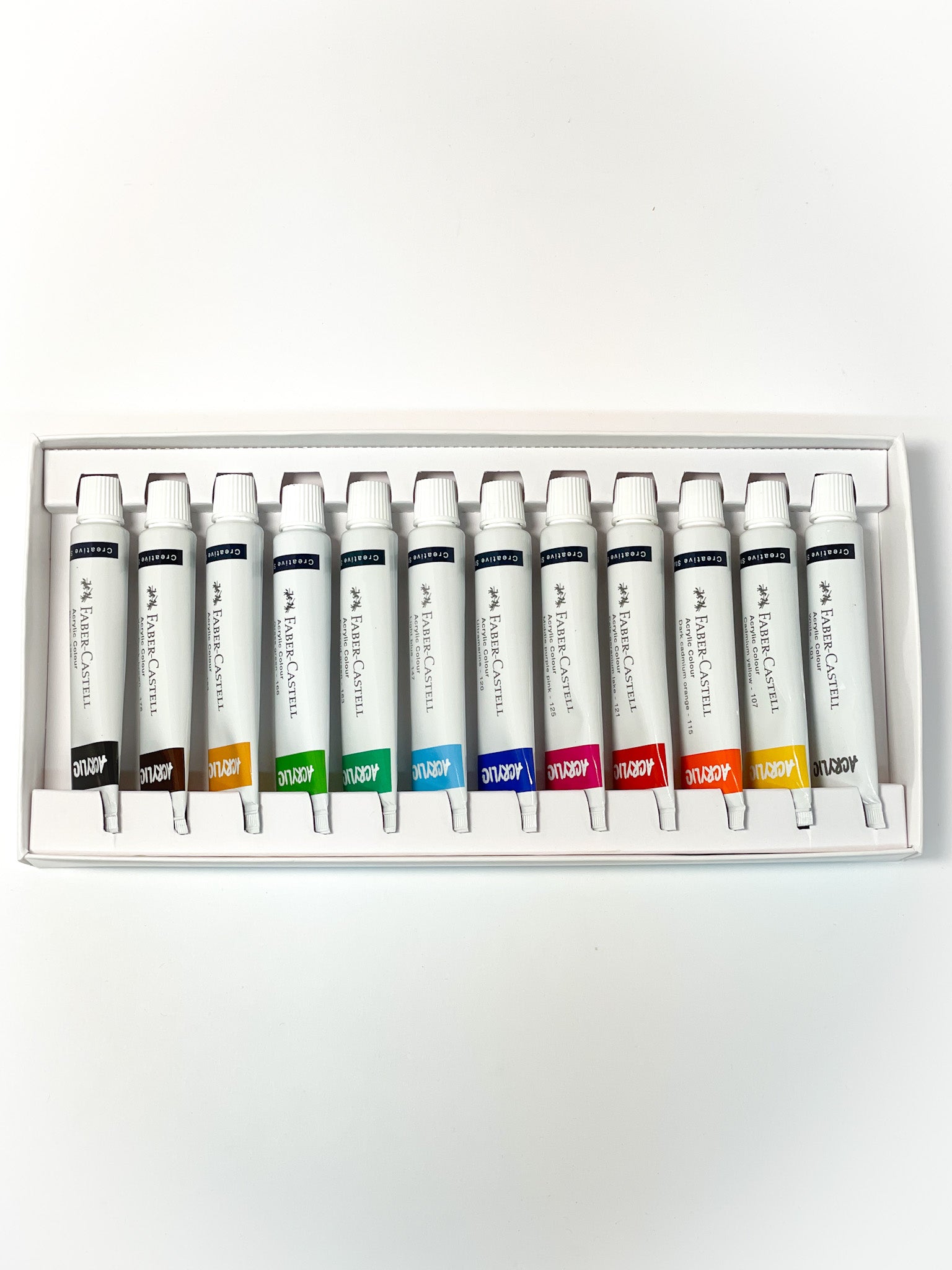 12 Acrylic Colours Set - Faber-Castell (Example Colors)