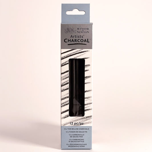 Winsor & Newton™ Artists' Willow Charcoal (Thin, 12 Sticks)