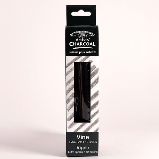 Winsor & Newton™ Artists' Vine Charcoal (Extra Soft, 12 Sticks)