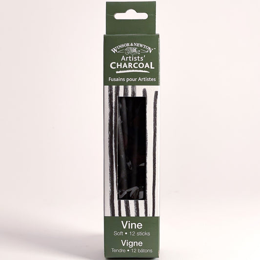 Winsor & Newton™ Artists' Vine Charcoal (Soft, 12 Sticks)