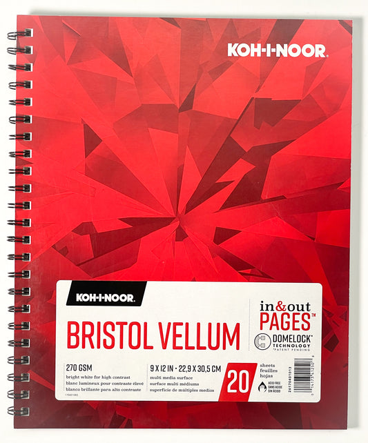 KOH-I-NOOR® Bristol Vellum Pad (9"x12") - Mona Lisa Artists' Materials Calgary Alberta
