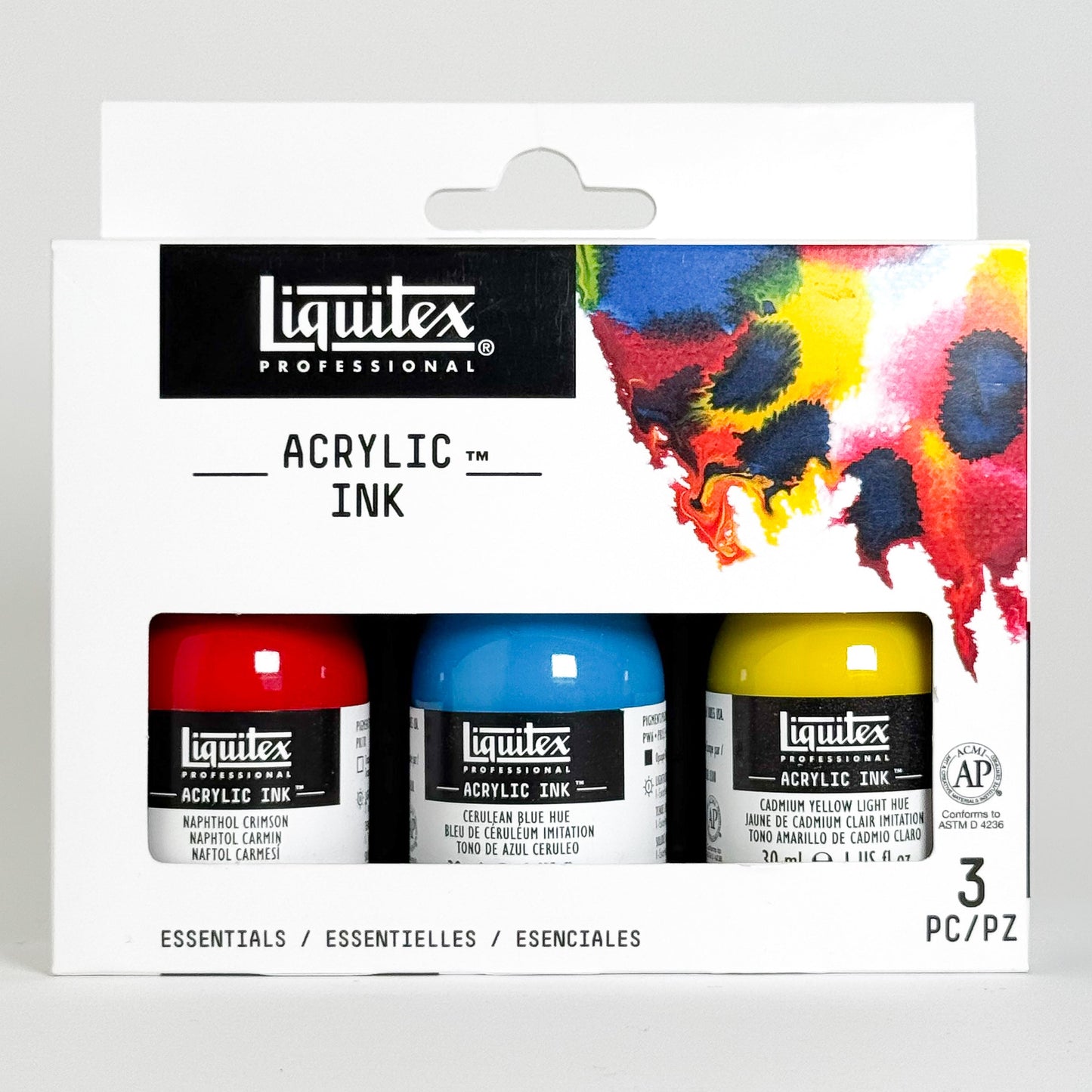Liquitex® Acrylic Ink 3pc Essential Colors Set Mona Lisa Artists' Materials Calgary Alberta