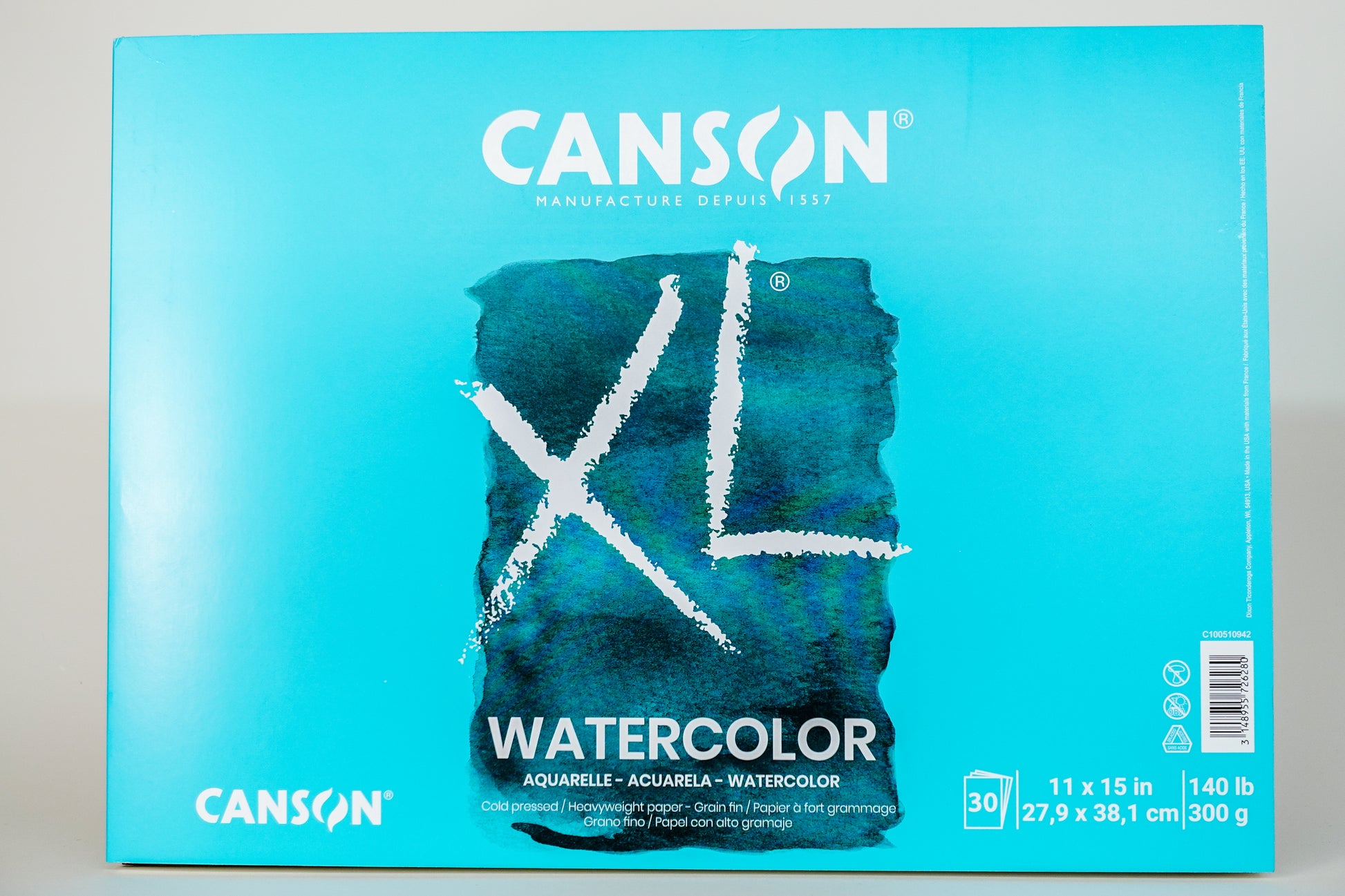 Canson XL Watercolor Paper Pad 12x18 30 Sheets