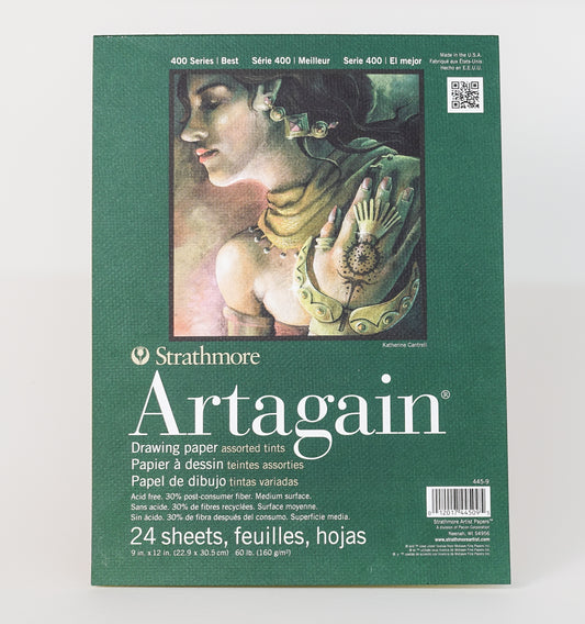 Strathmore 400 Series Artagain Drawing Paper 9"x12" (24 sheet pad) - Assorted Tints