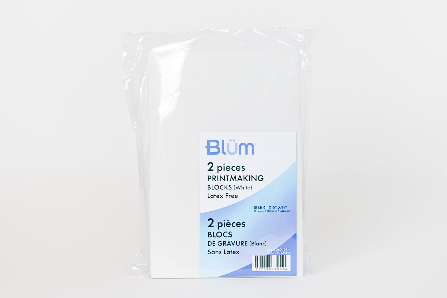 Printmaking Blocks (white; 2 pieces) - Blum