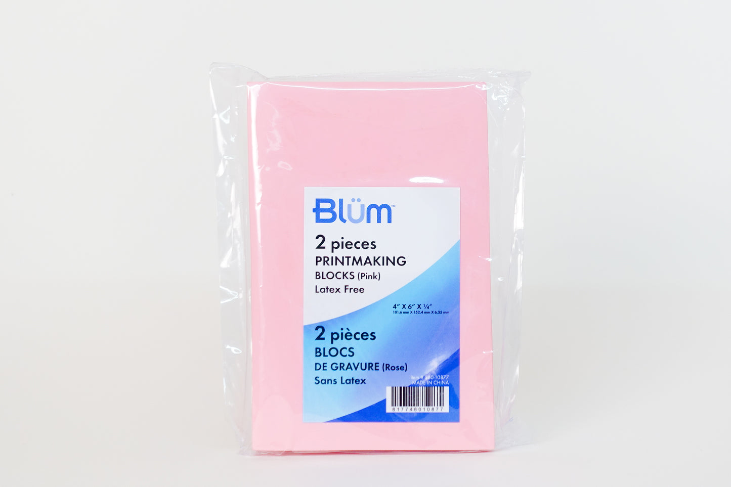 Printmaking Blocks (Pink; 2 pieces) - Blum
