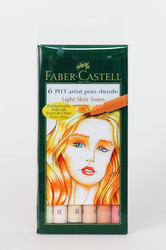 Faber-Castell Pitt Artist Pens (brush) - Light Skin Tones