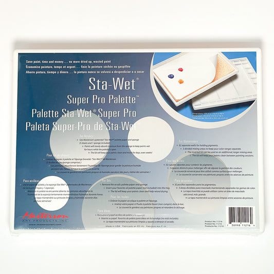 Masterson® Sta-Wet® Super Pro Palette™ Exterior - Mona Lisa Artists' Materials Calgary Alberta