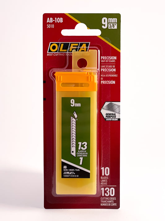 OLFA® AB-10B Precision Snap-Off Blades (9mm) - Mona Lisa Artists' Materials Calgary Alberta