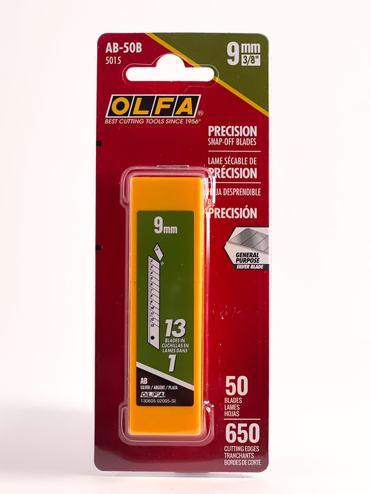 OLFA® AB-50B Precision Snap-Off Blades (9mm) - Mona Lisa Artists' Materials Calgary Alberta