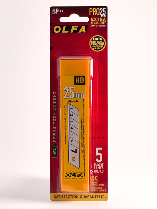 OLFA® HB-5B Extra Heavy-Duty Blades (25mm) - Mona Lisa Artists' Materials Calgary Alberta