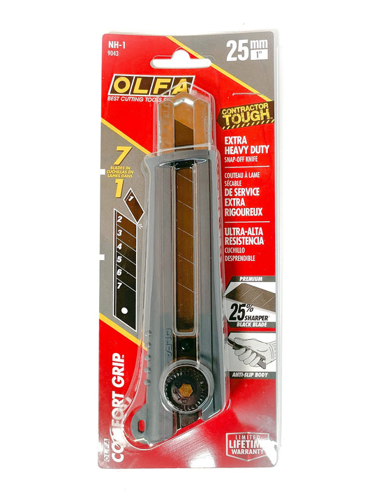 OLFA® NH-1 Extra Heavy-Duty Knife (25mm) - Mona Lisa Artists' Materials Calgary Alberta