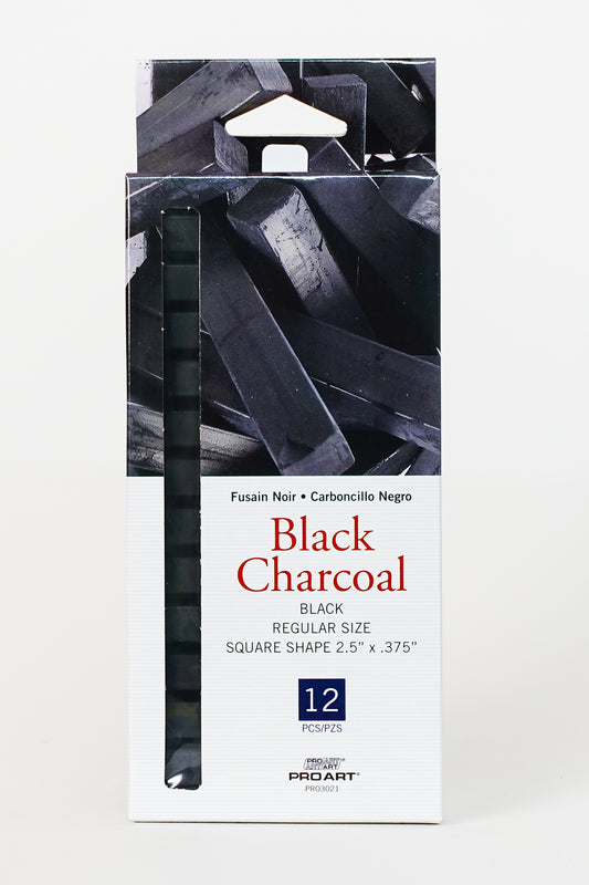 Pro Art Black Charcoal (12 pack) - Mona Lisa Artists' Materials Calgary Alberta