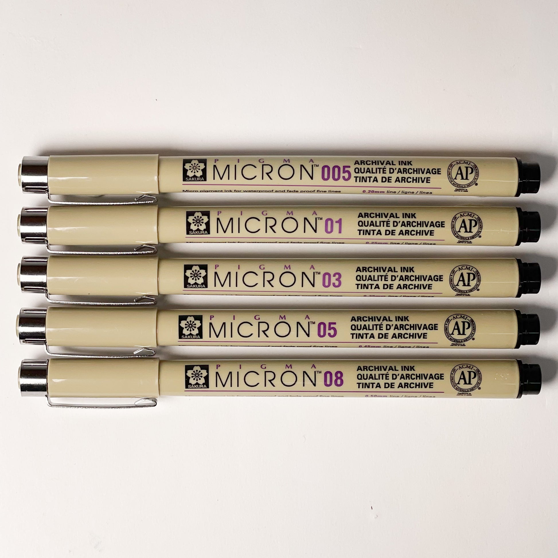 Sakura® Pigma Micron™ Pens - Mona Lisa Artists' Materials Calgary Alberta