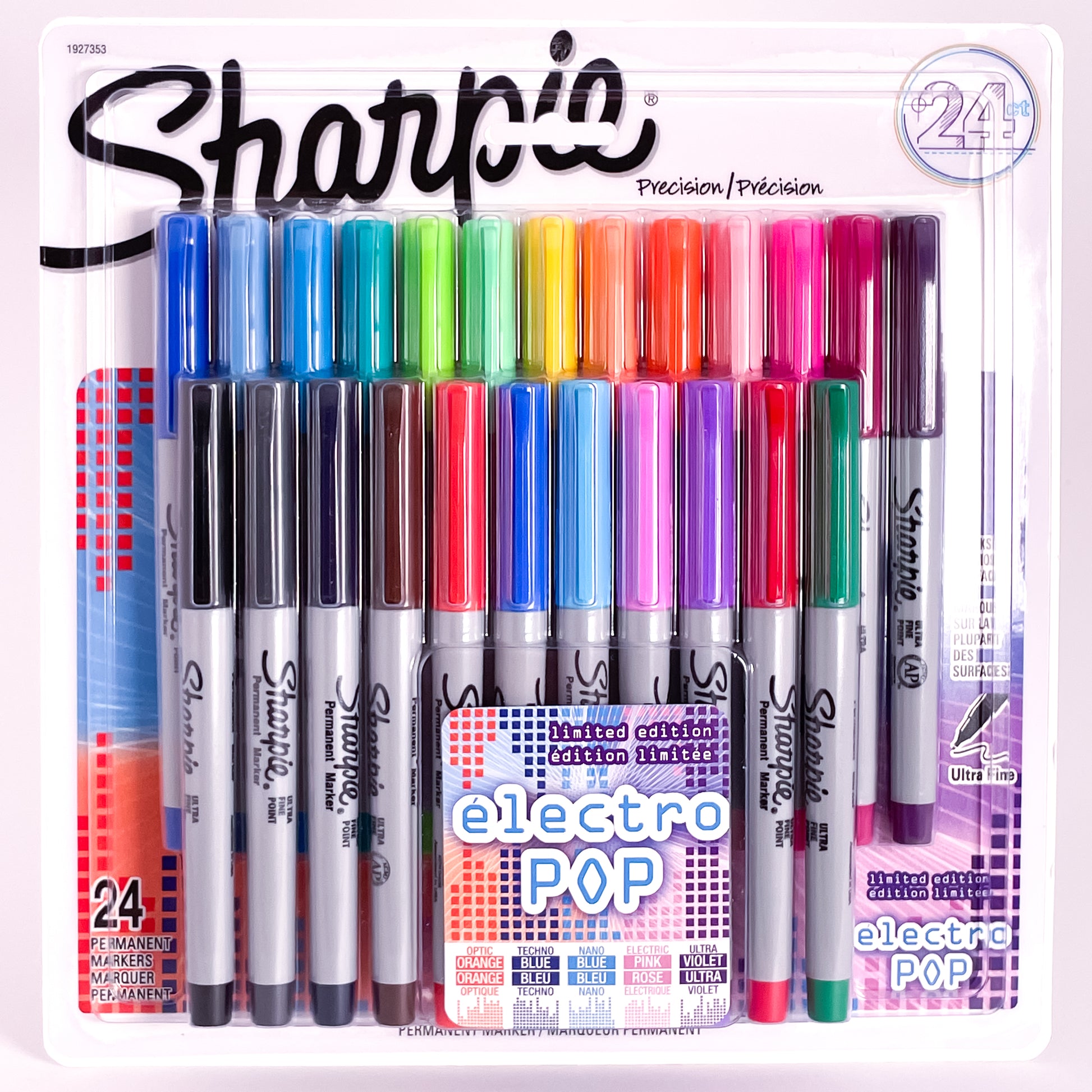 Sharpie® Electro Pop Ultra Fine Tip Marker 24pc Set - Mona Lisa Artists Materials Calgary Alberta Canada