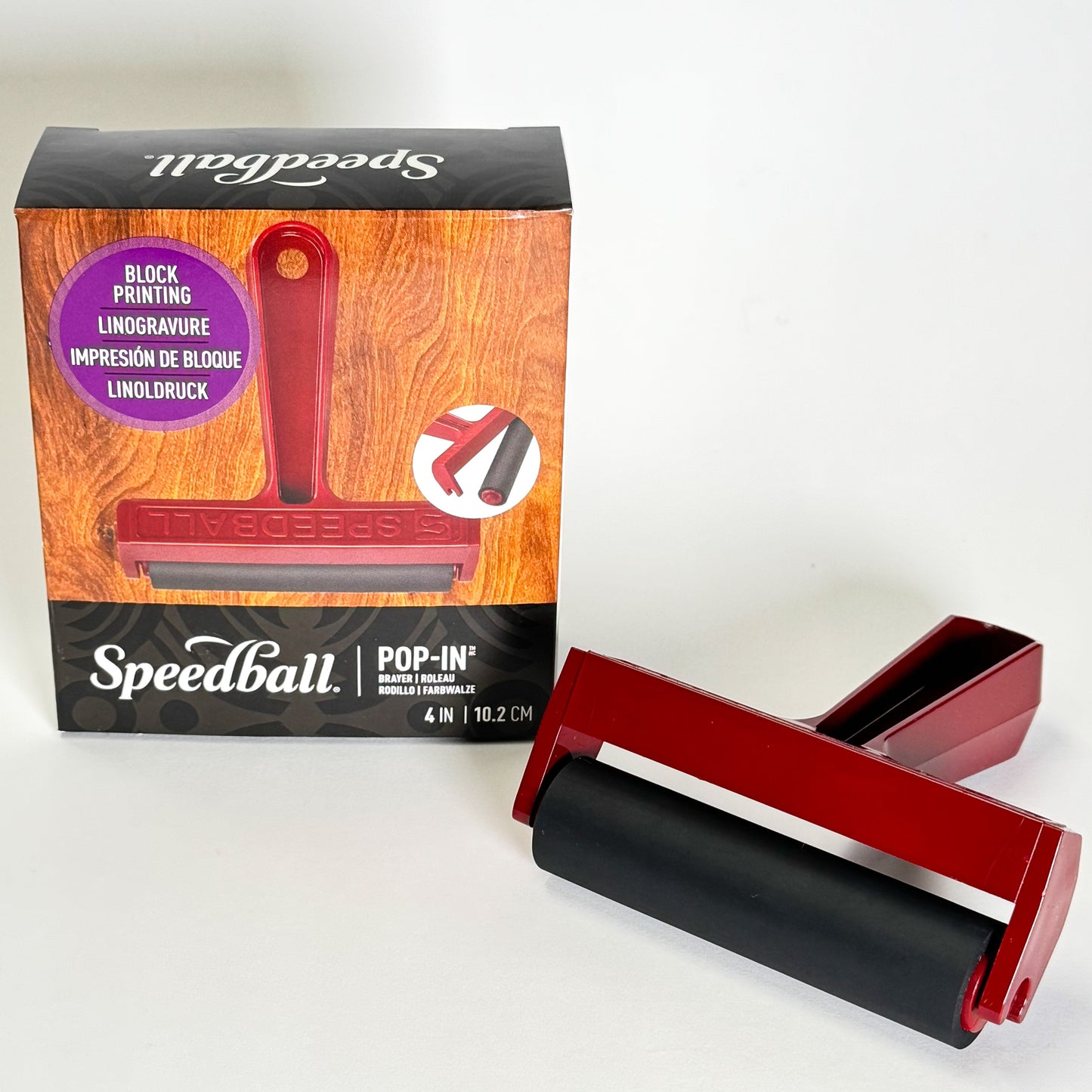 Speedball® POP-IN™ Brayer (4") - Mona Lisa Artists' Materials Calgary Alberta