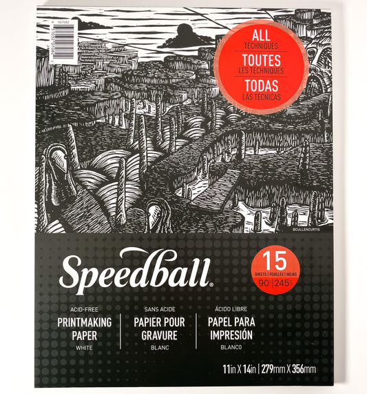 Speedball Printmaking paper 11x14 - Mona Lisa Artists Materials Calgary Alberta