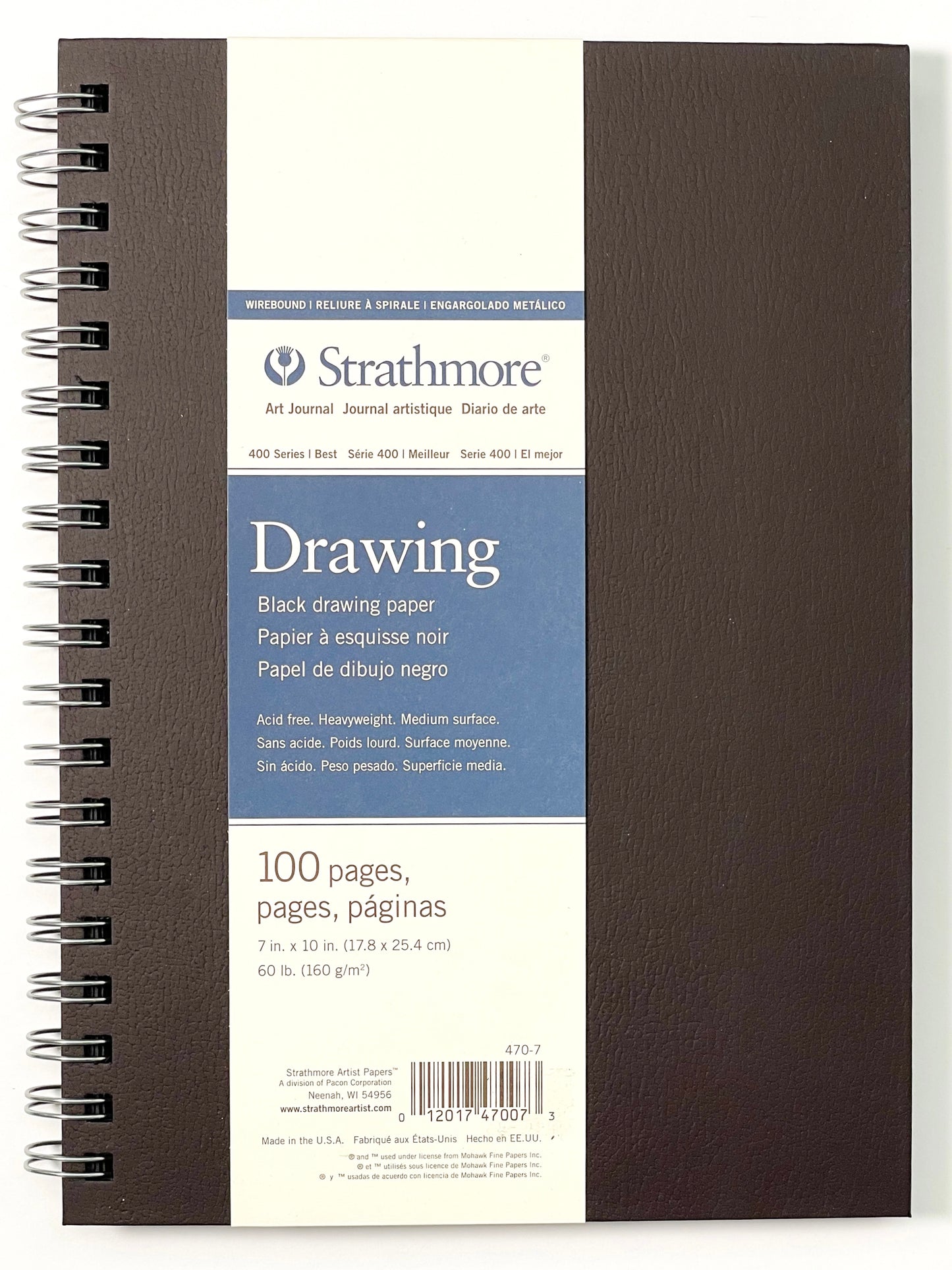 Strathmore® 400 Series Art Journal With Black Paper - Mona Lisa Artists' Materials Calgary Alberta