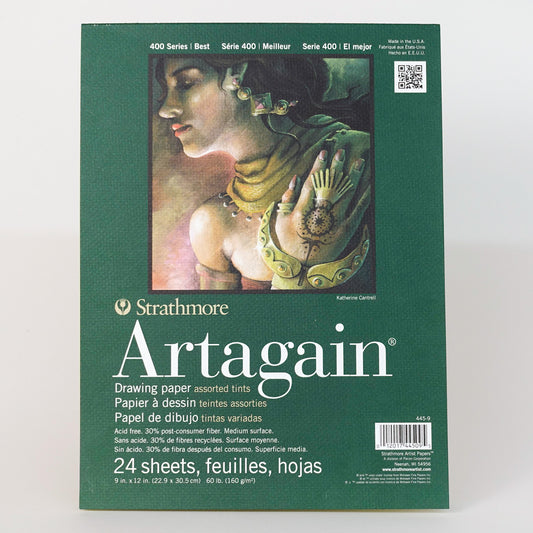 Strathmore® 400 Series Artagain Drawing Paper (Assorted Tints) Sketchbook - Mona Lisa Artists Materials Calgary Alberta